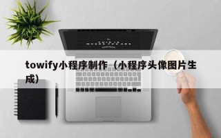澧县towify小程序制作（小程序头像图片生成）